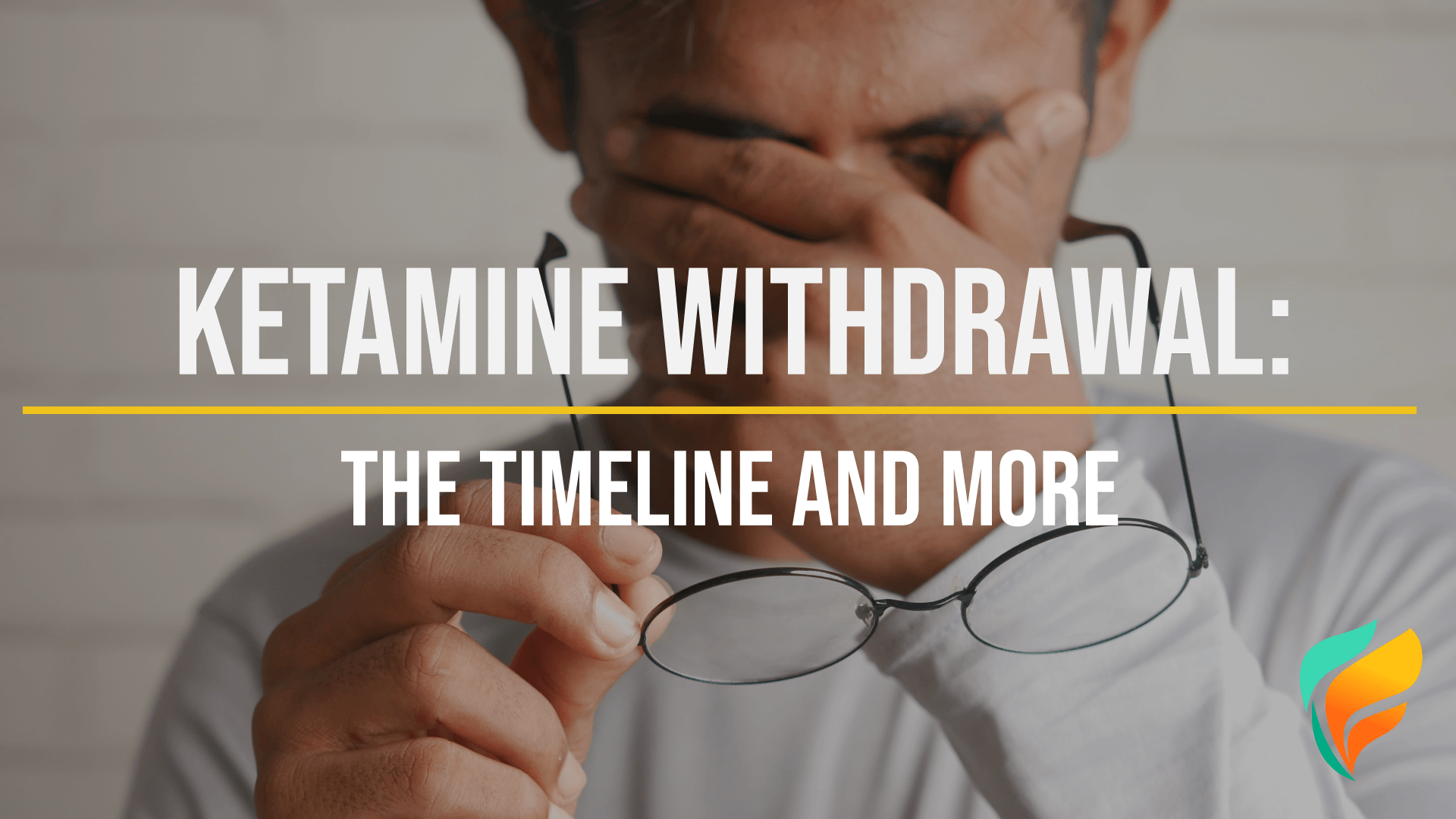 Ketamine withdrawal is much safer and effective when done with professional help.