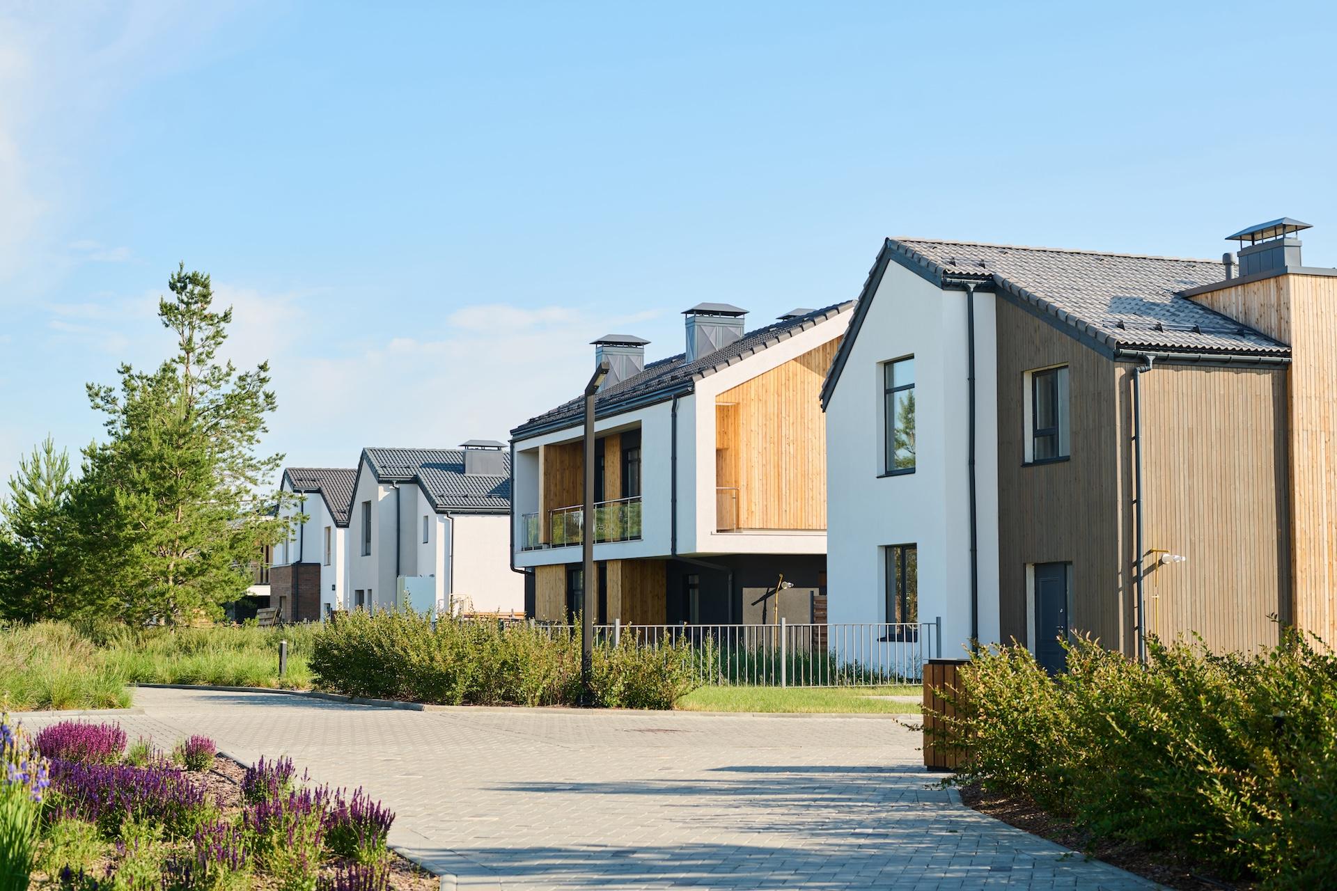 External view of sober living homes, featuring welcoming residences that support individuals in recovery.