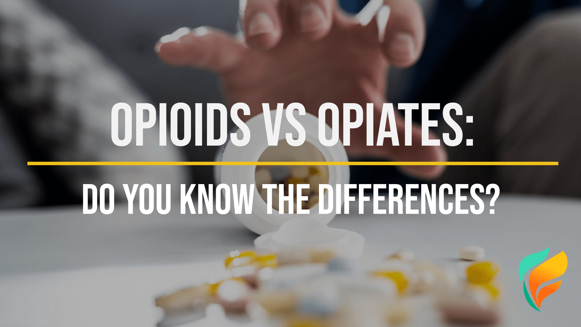 Opioids vs opiates: The Differences Opioids vs opiates: They're different, but both are addictive, as this photo of a hand reaching out to some pills illustrates.