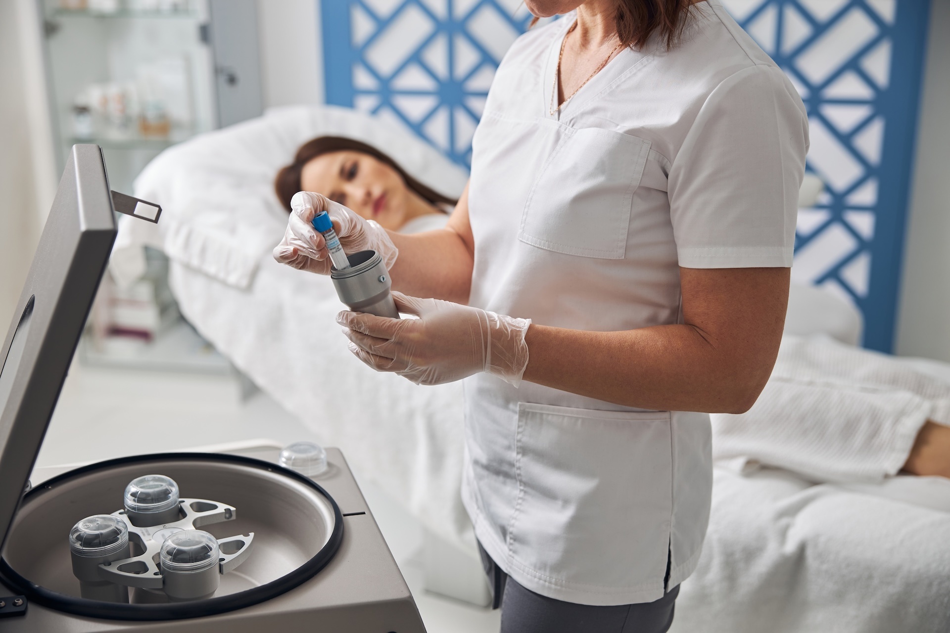 Detox Clinic: female patient in detox clinic Detox Clinic: female patient in detox clinic